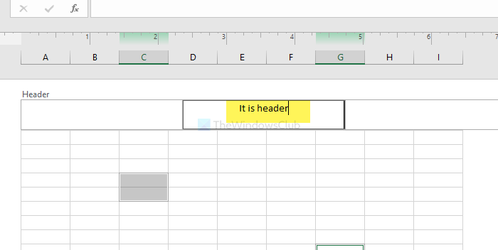 How to add Header and Footer in Excel spreadsheet