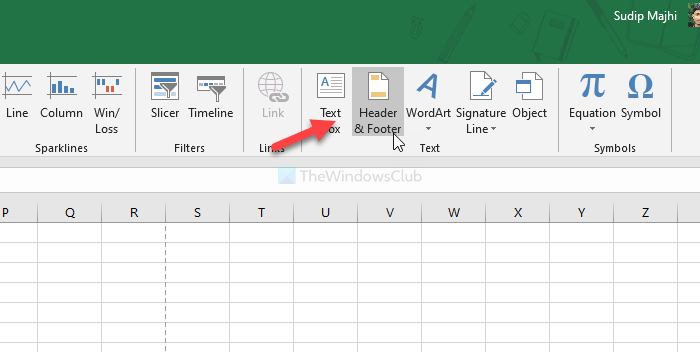 How to add Header and Footer in Excel spreadsheet