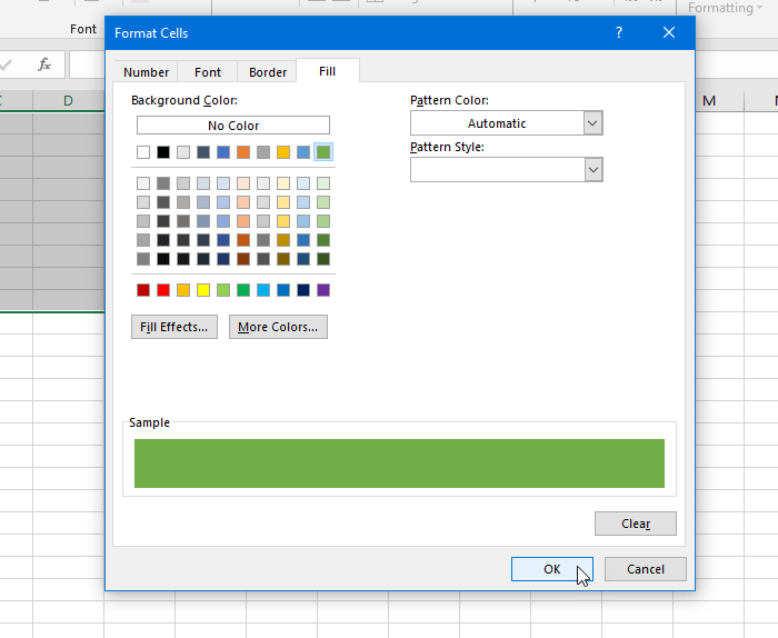 How to apply Color in alternate Rows or Columns in Excel