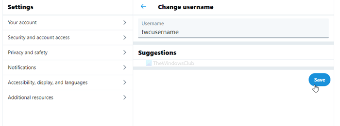 How to change your Twitter username or handle