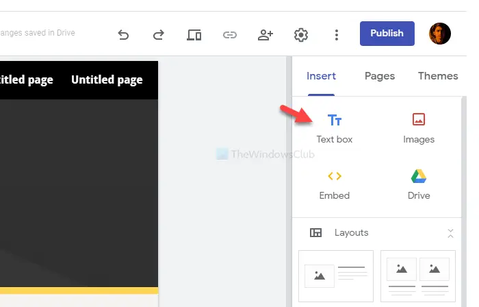 How to create and start a website using Google Sites