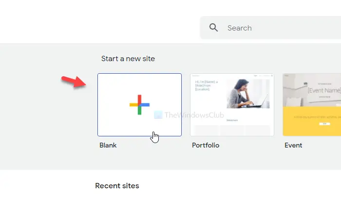 How to create and start a website using Google Sites