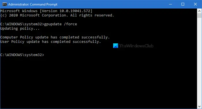 force Group Policy Update