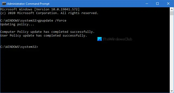 How to force Group Policy Update in Windows 11 10 - 18