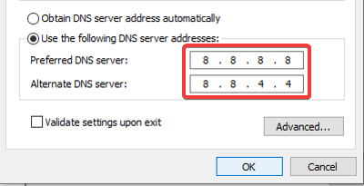 google dns server