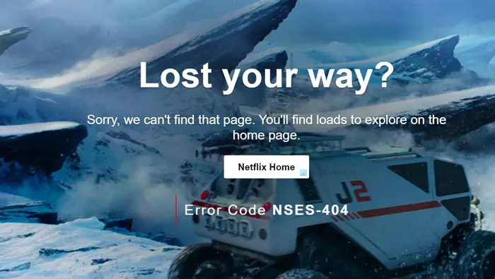 How to fix Netflix Error Code NSES-404