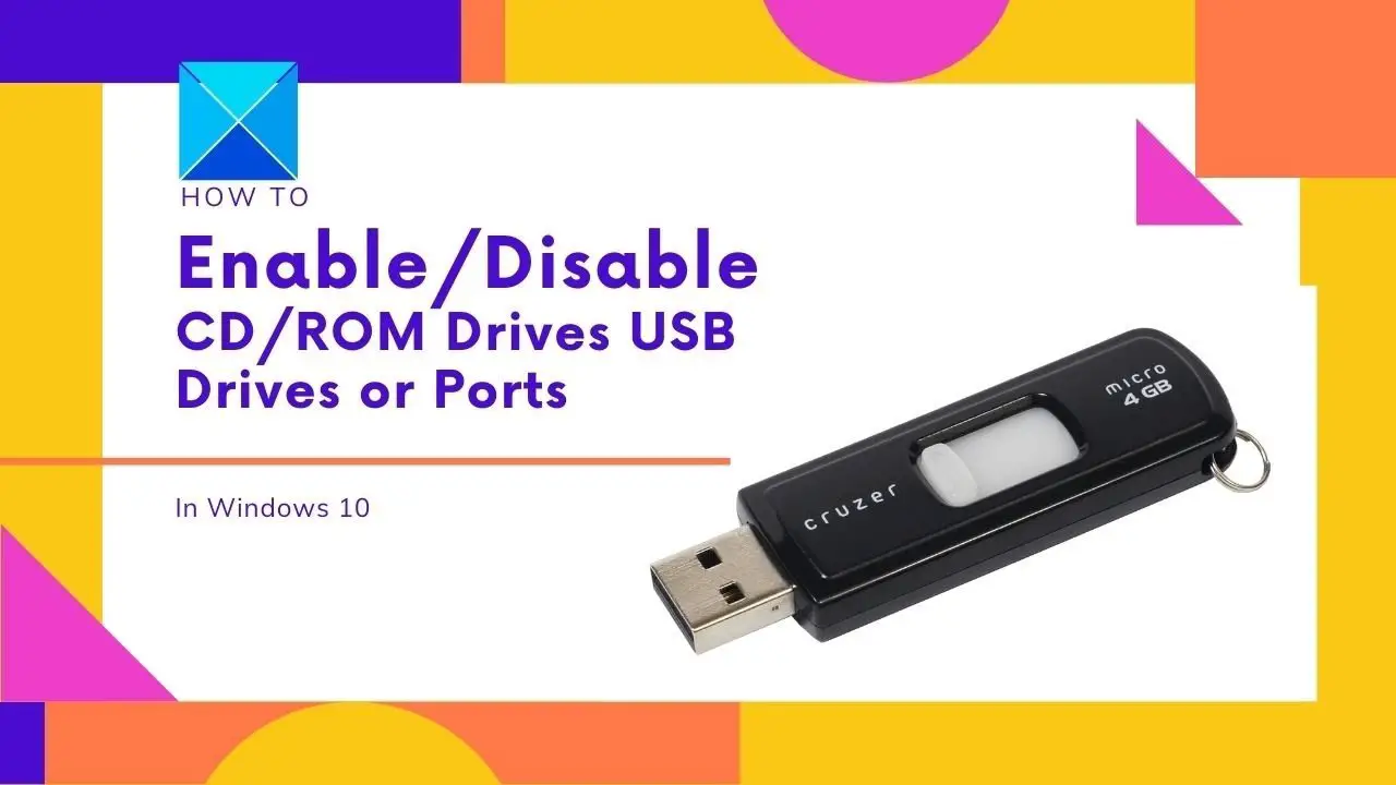 Skøn auktion Shining How to enable or disable USB Drives or Ports in Windows 11/10