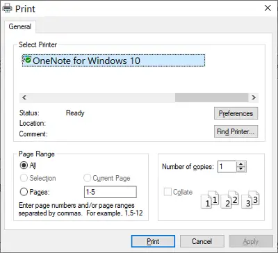 print shortcut chrome settings