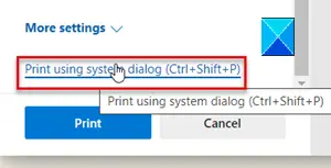 Print Using System Dialog