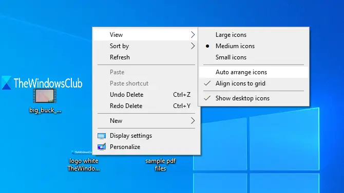 Can't move desktop icons in Windows 10