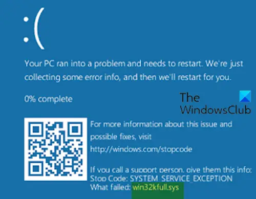 win32kfull.sys Blue Screen error