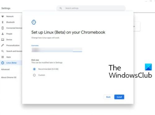 Enable Linux Container on Chromebook
