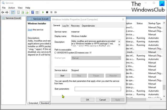 Enable, Unregister and Re-register Windows Installer Service