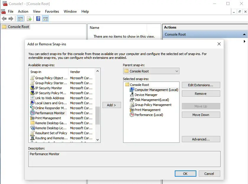 Microsoft Management Console MMC