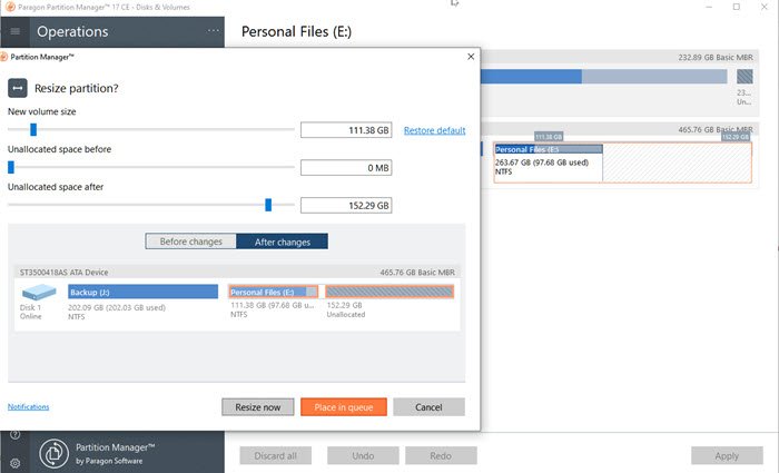 Partition Manager Free Edition