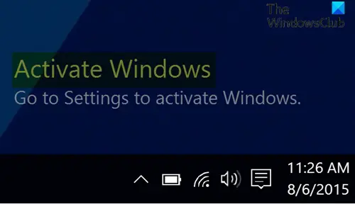 Remove Activate Windows watermark