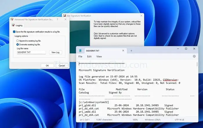 View Driver Log File