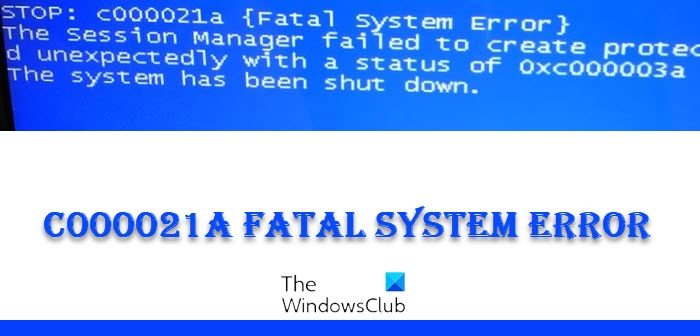 Fix c000021A Fatal System Error Fix c000021A Fatal System Error