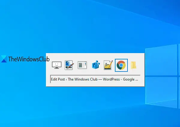 изменить настройки Alt + Tab в Windows 10
