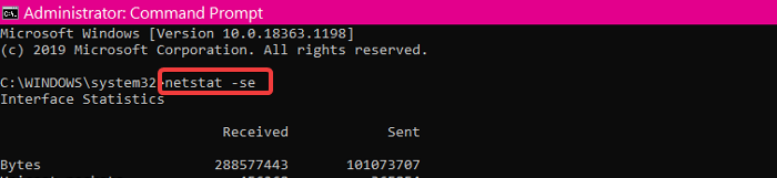 netstat se command