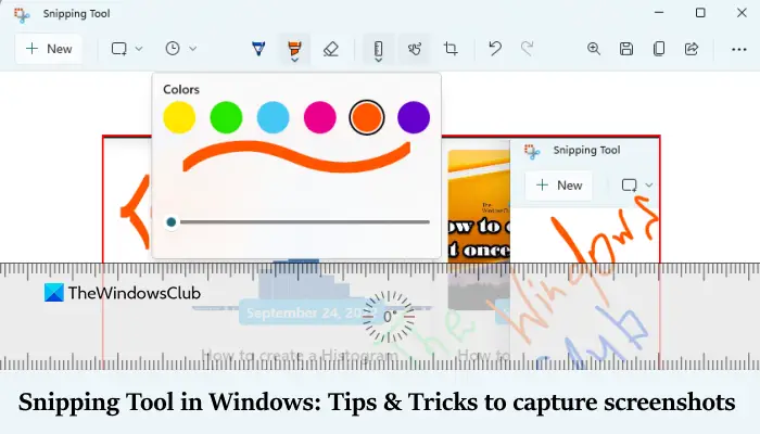 snipping tool in windows