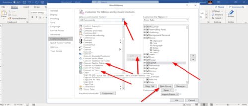 How to convert Table to Text and Text to Table in Word