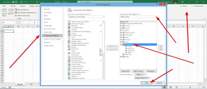 Create Form Controls in Microsoft Excel