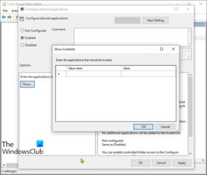 Configure Controlled Folder Access using Group Policy, PowerShell