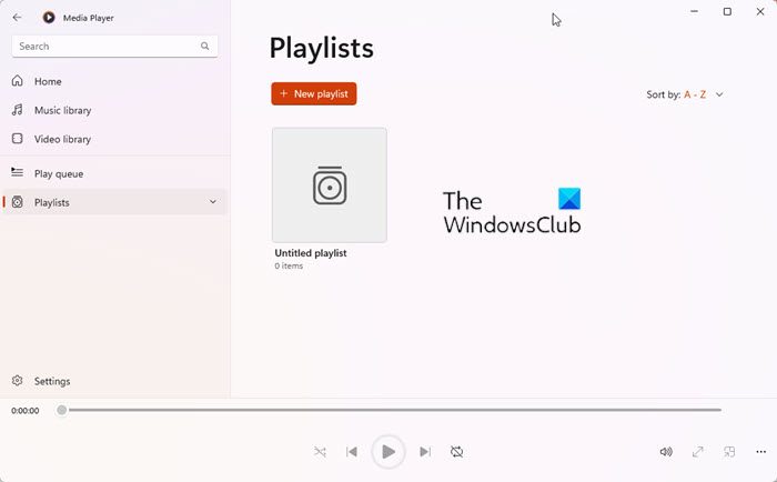 Create and edit Playlist or Radio Station on Media Player app