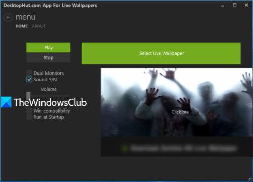 Free software to set video as desktop background in Windows PC