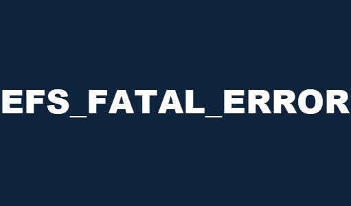 EFS_FATAL_ERROR