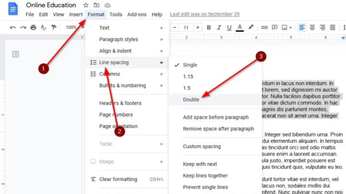 How To Double Space In Google Docs How To Double Space In Google Docs