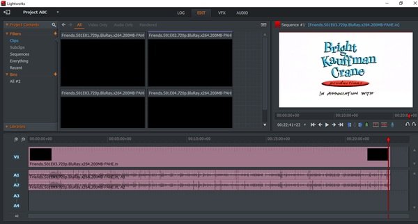 Lightworks is a video creation software for Windows 10