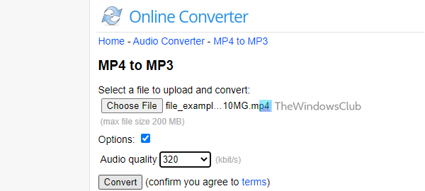 Online Converter MP4 to MP3