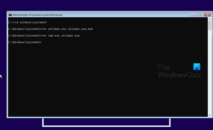 Reset Local Account password on Windows 10 using installation media-2
