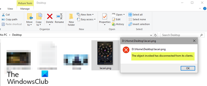 L'objet Invoqué S'est Déconnecté De Ses Clients L'objet Invoqué S'est Déconnecté De Ses Clients