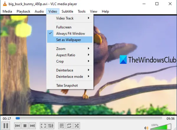 set video as desktop background in windows 10