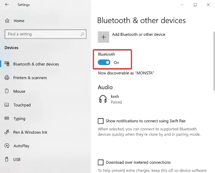 install bluetooth driver windows 10