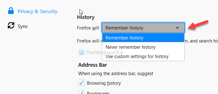 How to bookmark pages from Firefox browsing history
