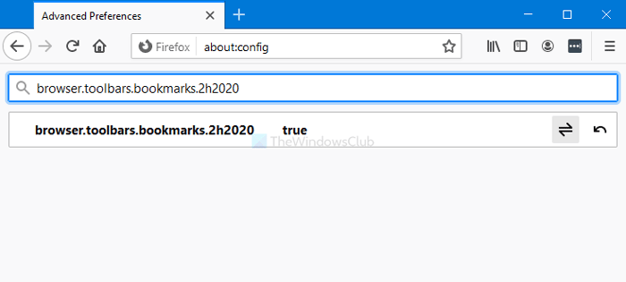 How to enable Firefox Bookmarks toolbar only on new tab page