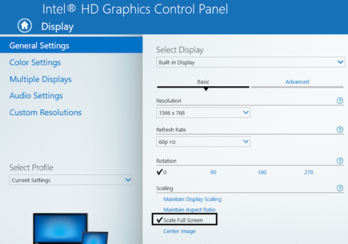 Fill Screen White Bar at top of screen in Windows while gaming in full-screen