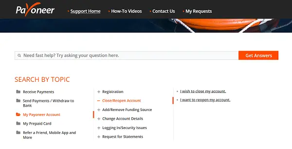 How to close your Payoneer Account?