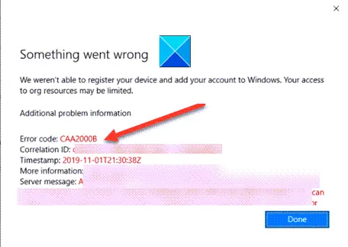 Microsoft Teams Error Code