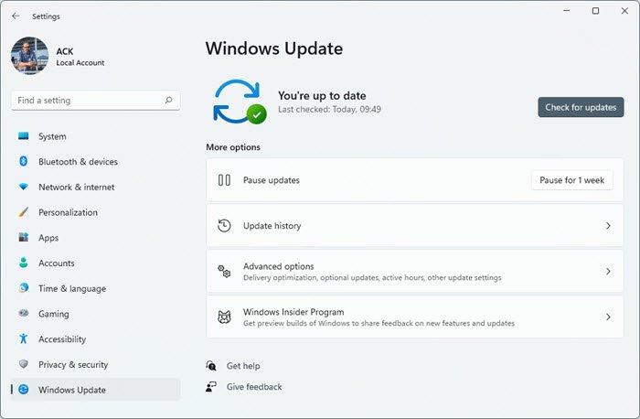 windows update windows 11