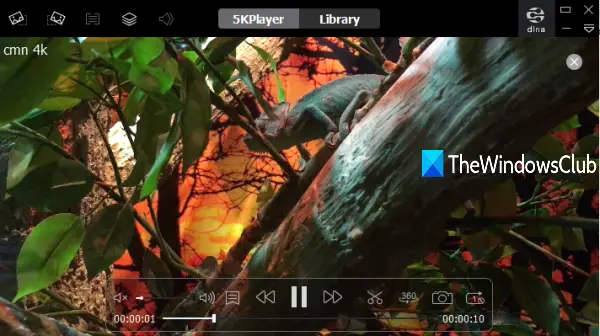 No.1) 4K Video Player For Windows 10