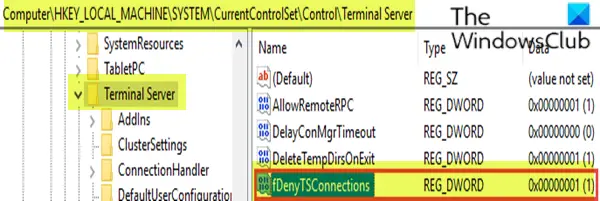 Check the status of the RDP protocol on a remote computer