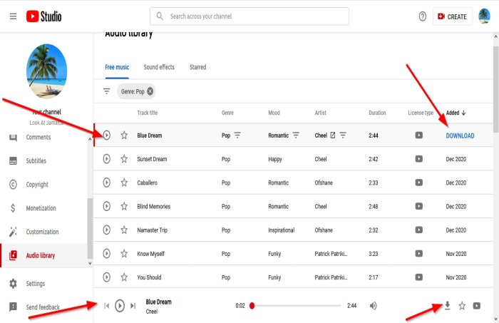 Audio Library Update, Audio Library Use, How to Use free music from