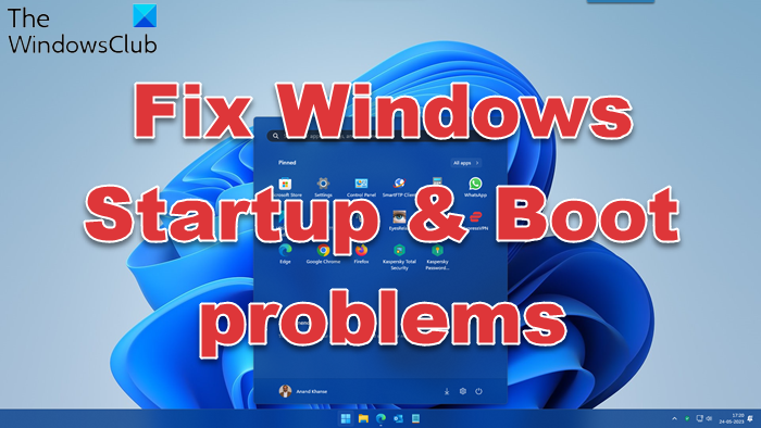 fix Windows Startup & Boot problems