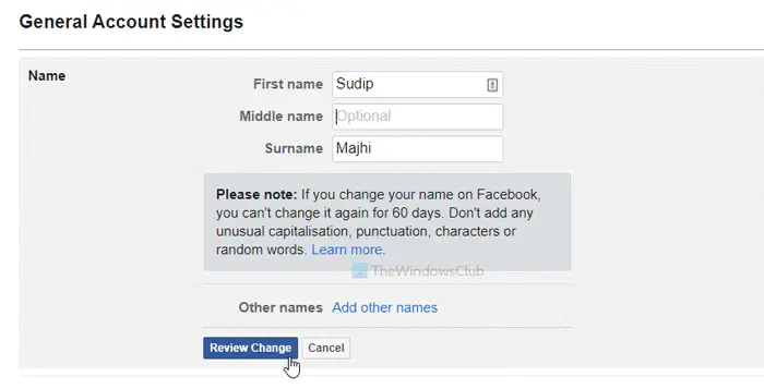 How to change your name on Facebook website and mobile app