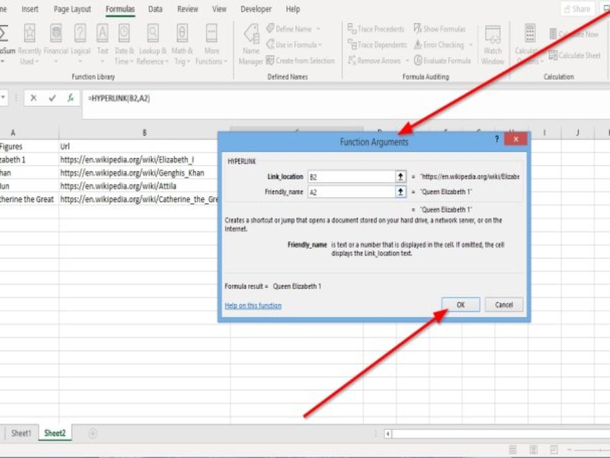 How To Use Excel Hyperlink Function